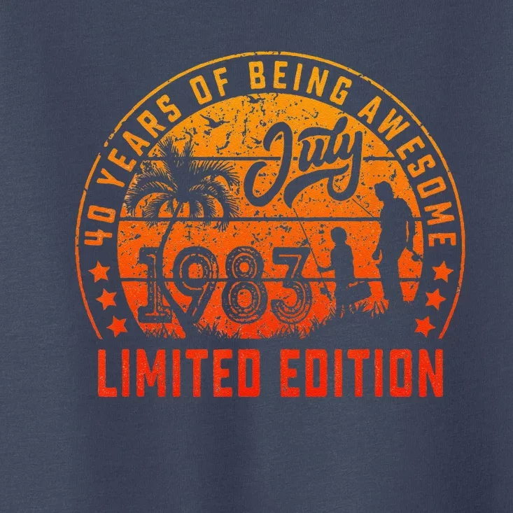 Born 40th Birthday For Retro July 1983 Limited Edition Toddler T-Shirt