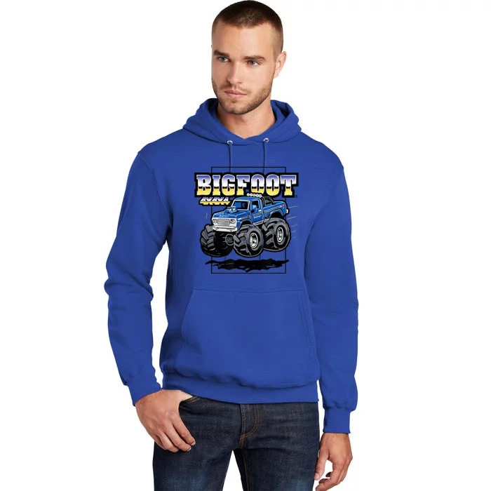 Bigfoot 4x4x4 Cartoon Truck (Color Options 1) Tall Hoodie