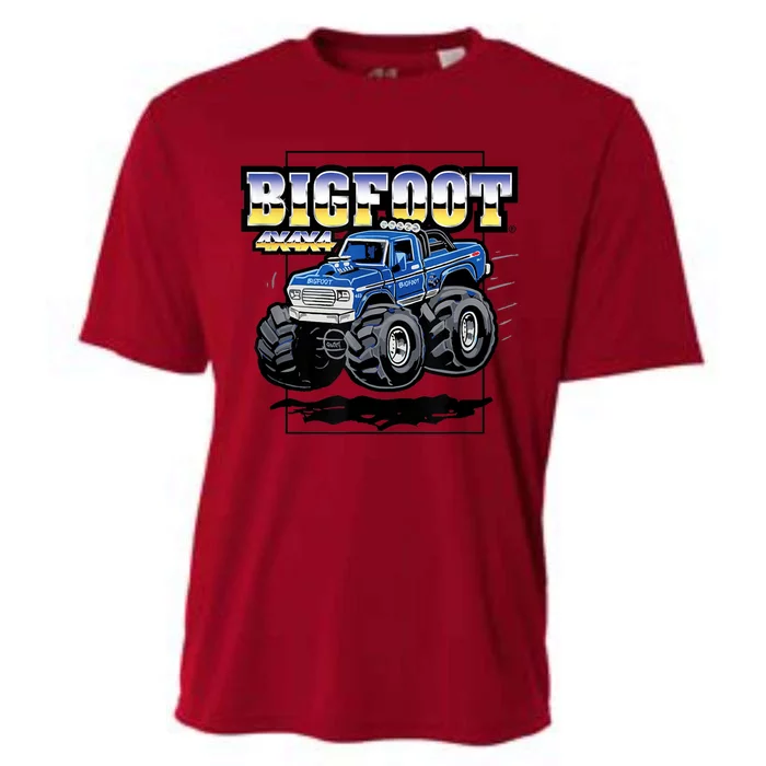 Bigfoot 4x4x4 Cartoon Truck (Color Options 1) Cooling Performance Crew T-Shirt