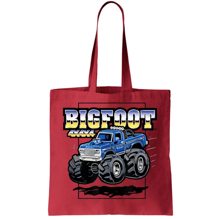 Bigfoot 4x4x4 Cartoon Truck (Color Options 1) Tote Bag