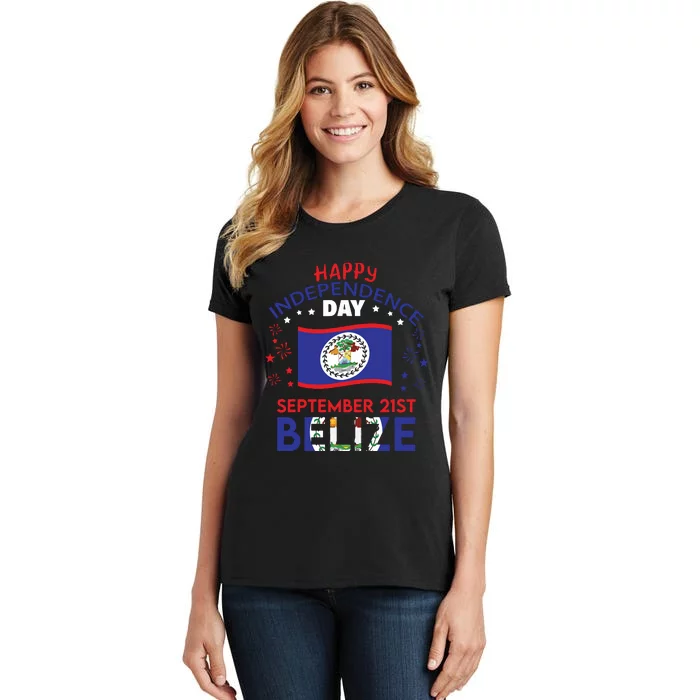 Belize 43rd Independence Day Belizean Pride Belize Flag Women's T-Shirt