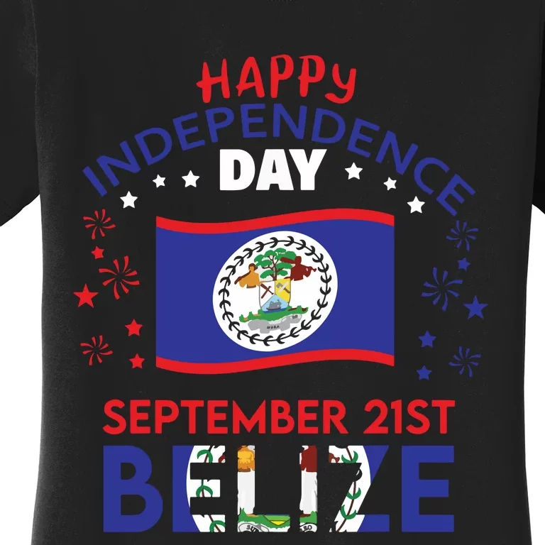 Belize 43rd Independence Day Belizean Pride Belize Flag Women's T-Shirt