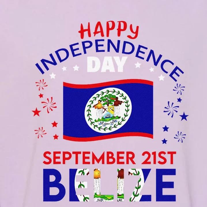 Belize 43rd Independence Day Belizean Pride Belize Flag Gift Garment-Dyed Sweatshirt