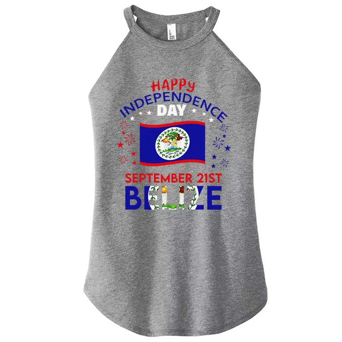 Belize 43rd Independence Day Belizean Pride Belize Flag Gift Women’s Perfect Tri Rocker Tank