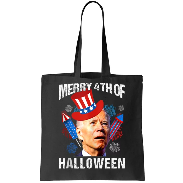 Biden 4th Of July Joe Biden Merry 4th Of Halloween Tote Bag