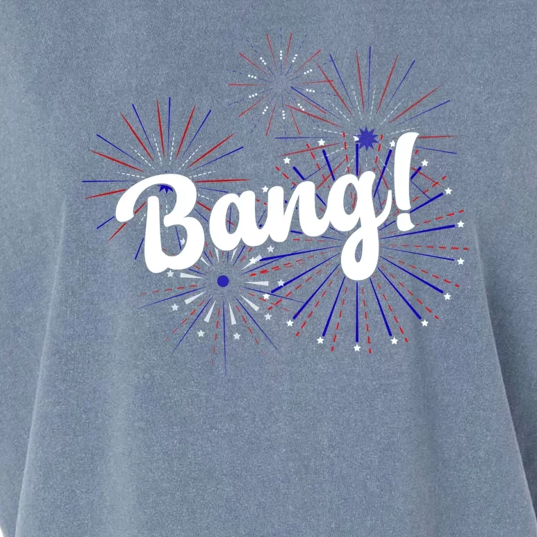 Bang 4th Of July Firework Garment-Dyed Women's Muscle Tee