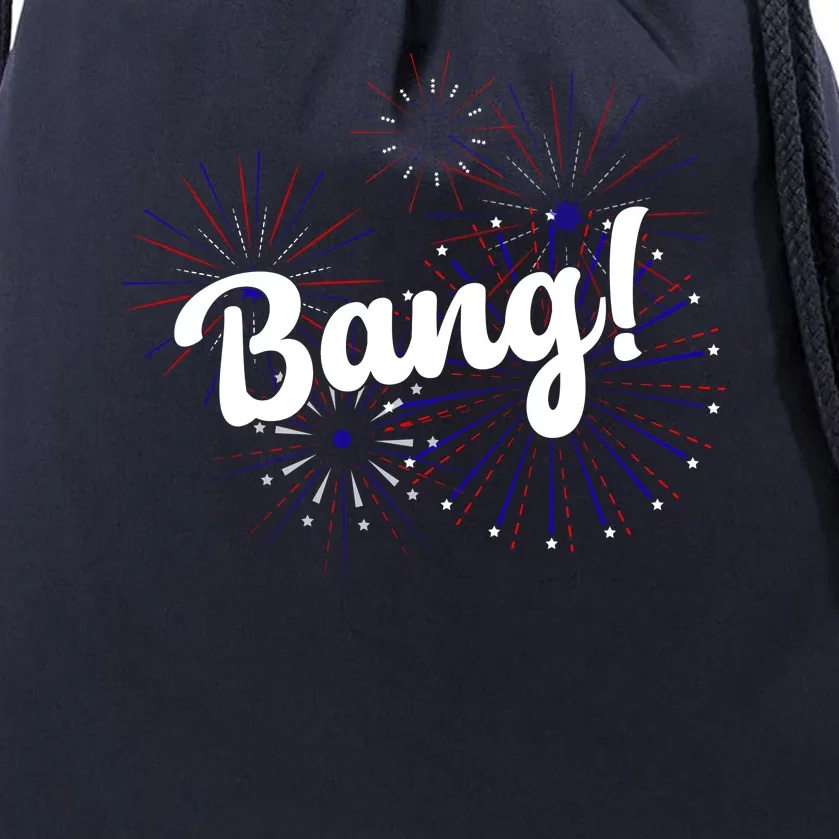 Bang 4th Of July Firework Drawstring Bag