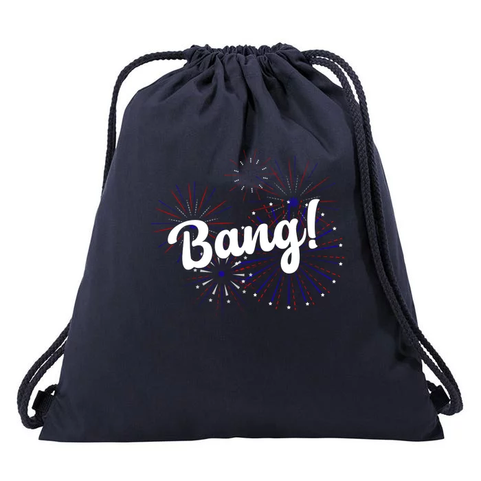 Bang 4th Of July Firework Drawstring Bag