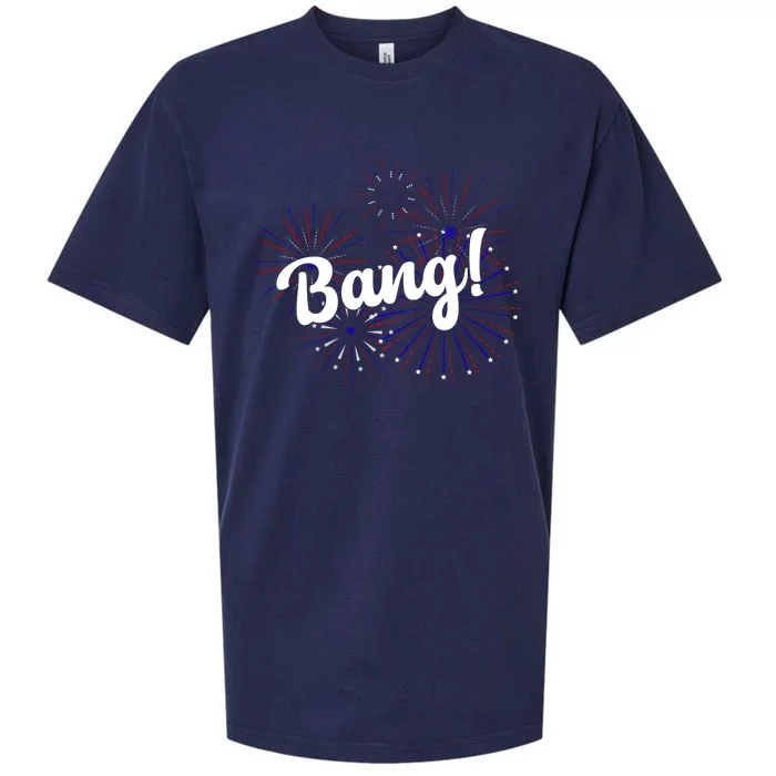 Bang 4th Of July Firework Sueded Cloud Jersey T-Shirt