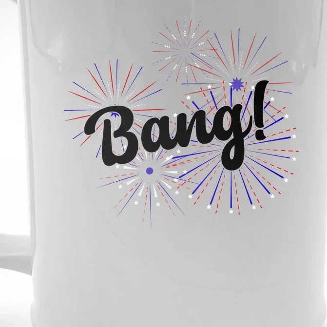 Bang 4th Of July Firework Front & Back Beer Stein