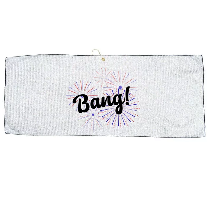 Bang 4th Of July Firework Large Microfiber Waffle Golf Towel