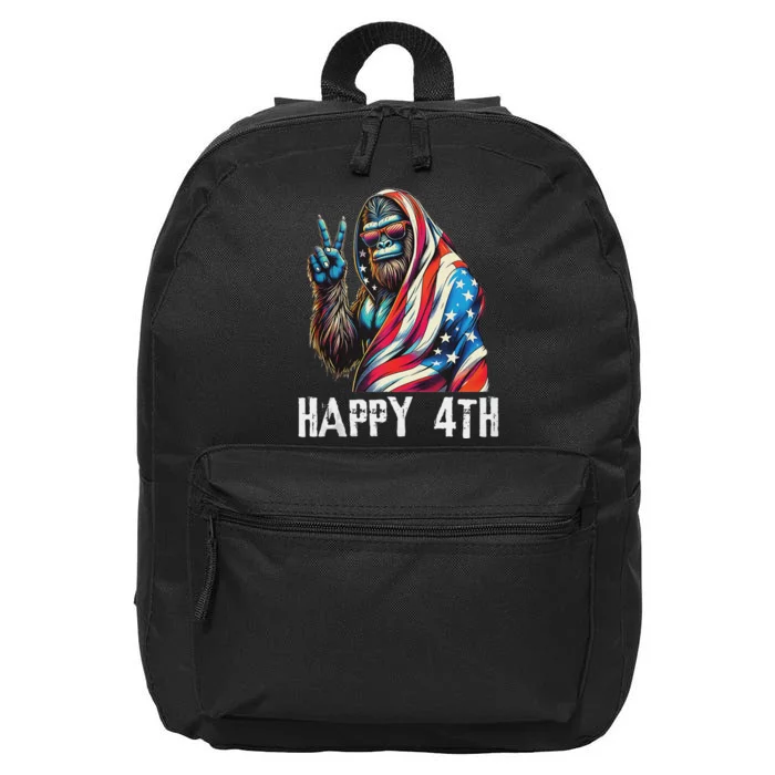 Bigfoot 4th Of July Happy 4th Patriotic Usa Teens Tank Top 16 in Basic Backpack