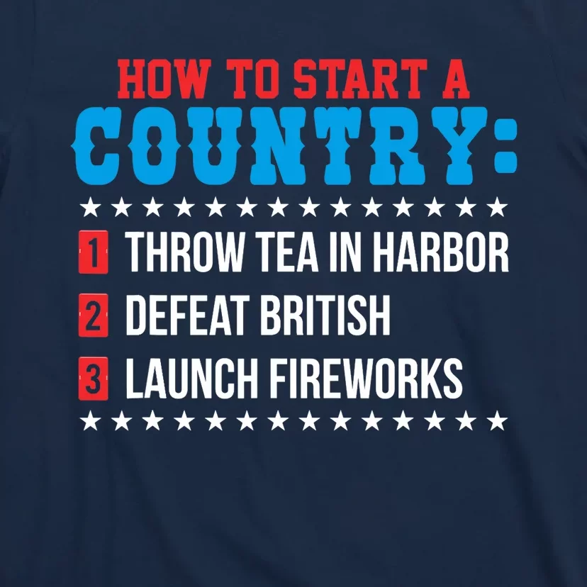 Boston 4th of July Funny Tea Party Patriotic Patriot Gift T-Shirt