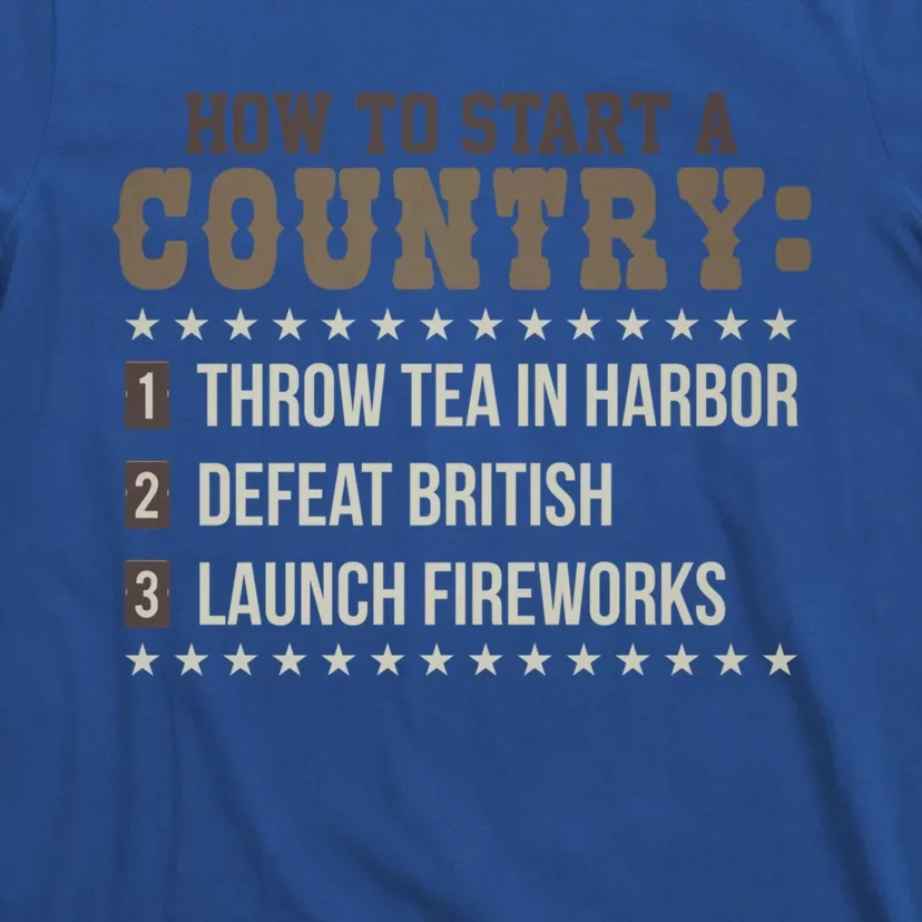 Boston 4th Of July Funny Tea Party Patriotic Patriot Gift Cool Gift T-Shirt