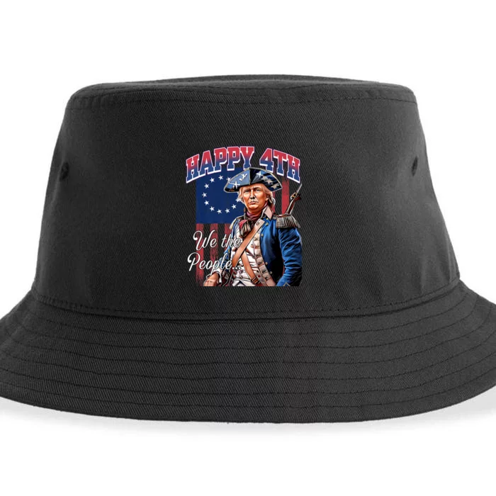 Biden 4th Of July Great Again Patriotic Trump Sustainable Bucket Hat