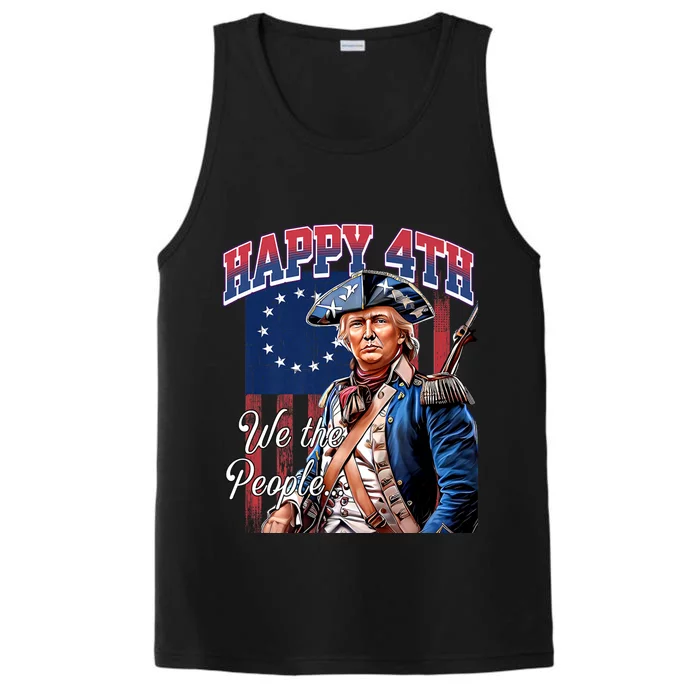 Biden 4th Of July Great Again Patriotic Trump Performance Tank