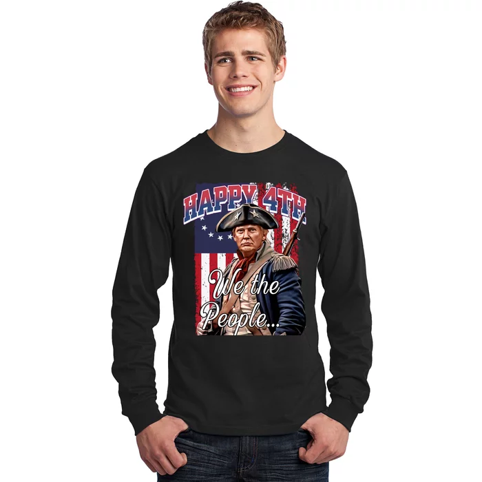 Biden 4th Of July Great Again Patriotic Trump Long Sleeve Shirt