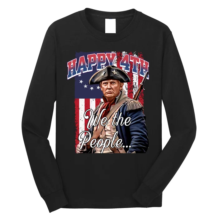 Biden 4th Of July Great Again Patriotic Trump Long Sleeve Shirt