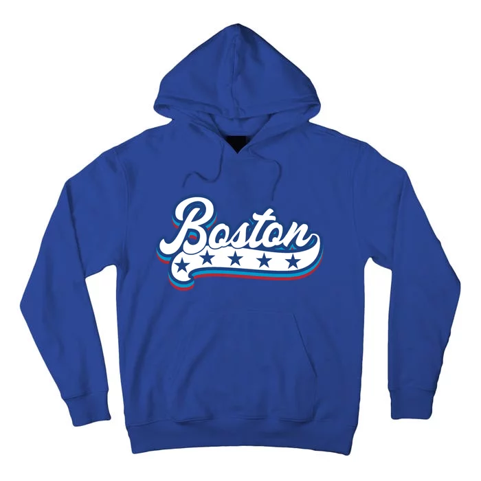 Boston 4th Of July American Usa Patriotic America Retro Gift Tall Hoodie