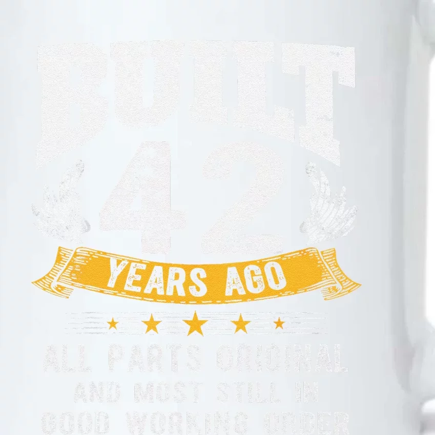 Built 42 Years Ago All Parts Original 42nd Birthday Retro Black Color Changing Mug