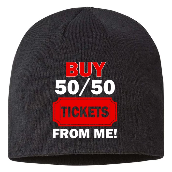 Buy 50 50 Tickets From Me Raffle Volunteer Fair 8 1/2in Sustainable Knit Beanie