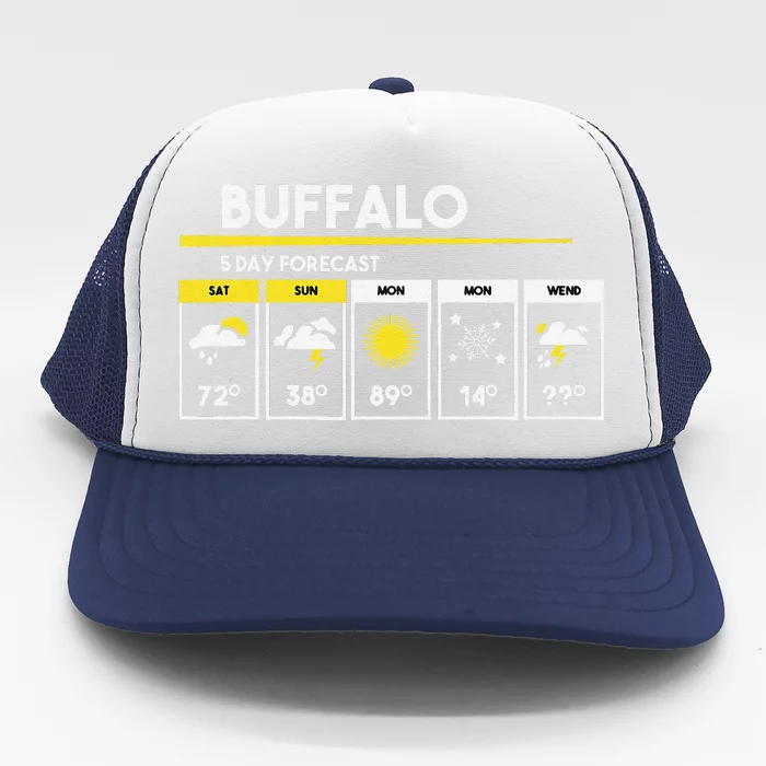 Buffalo 5 Days Forecast Trucker Hat