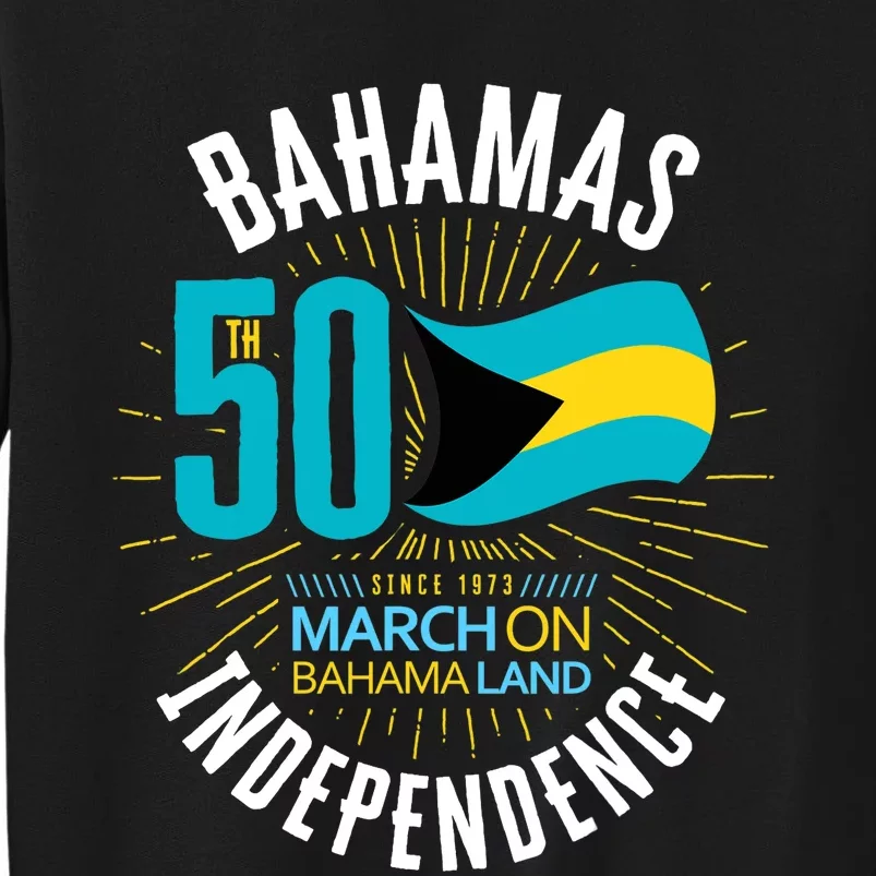 Bahamas 50th Independence Bahamian Flag Nassau Bahamas Flag Sweatshirt