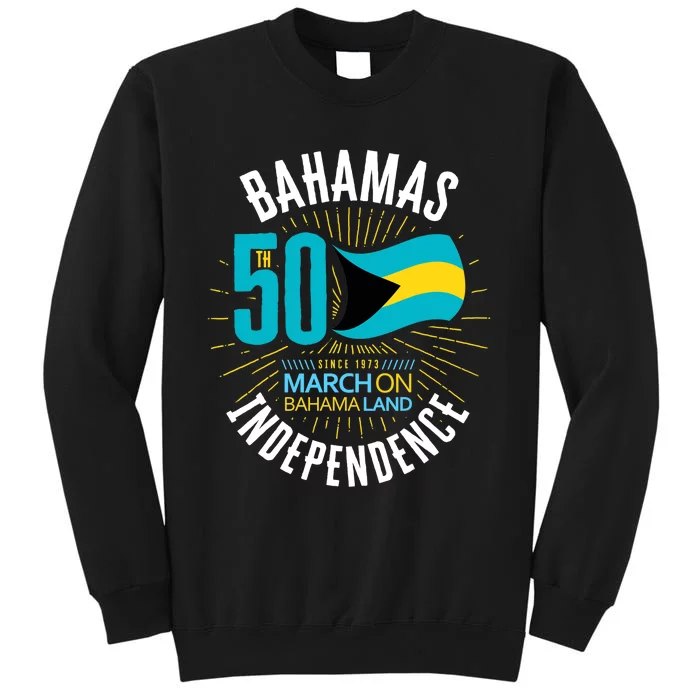 Bahamas 50th Independence Bahamian Flag Nassau Bahamas Flag Sweatshirt