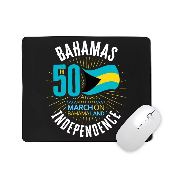 Bahamas 50th Independence Bahamian Flag Nassau Bahamas Flag Mousepad