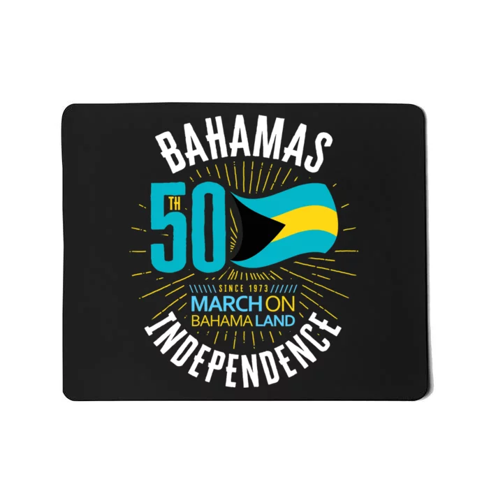 Bahamas 50th Independence Bahamian Flag Nassau Bahamas Flag Mousepad