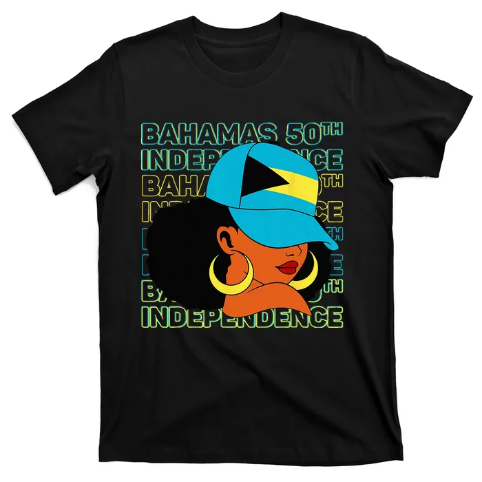 Bahamas 50th Independence Day Bahamian Bahamas Flag T-Shirt