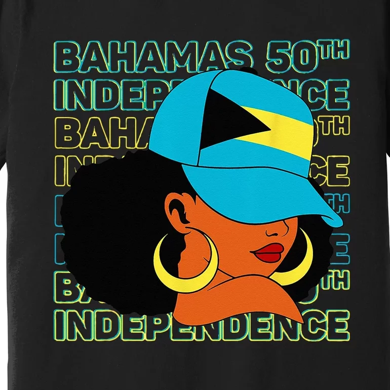 Bahamas 50th Independence Day Bahamian Bahamas Flag Premium T-Shirt