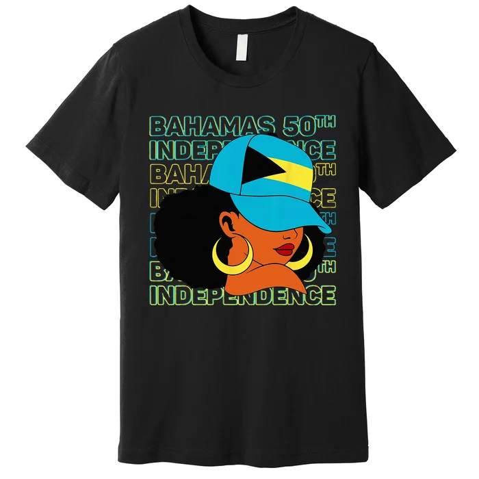 Bahamas 50th Independence Day Bahamian Bahamas Flag Premium T-Shirt