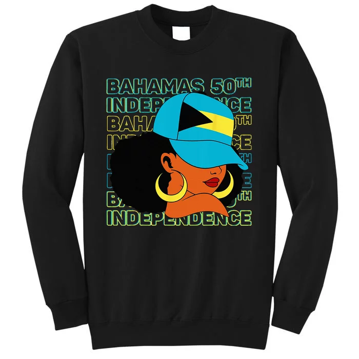 Bahamas 50th Independence Day Bahamian Bahamas Flag Tall Sweatshirt