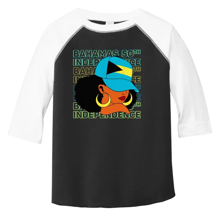 Bahamas 50th Independence Day Bahamian Bahamas Flag Toddler Fine Jersey T-Shirt