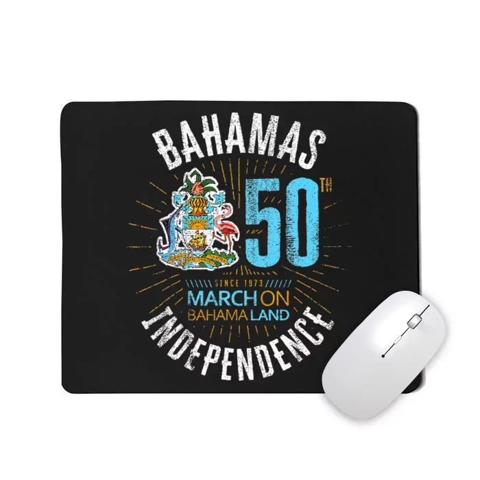 Bahamas 50th Independence Bahamian Flag Nassau Bahamas Flag Mousepad