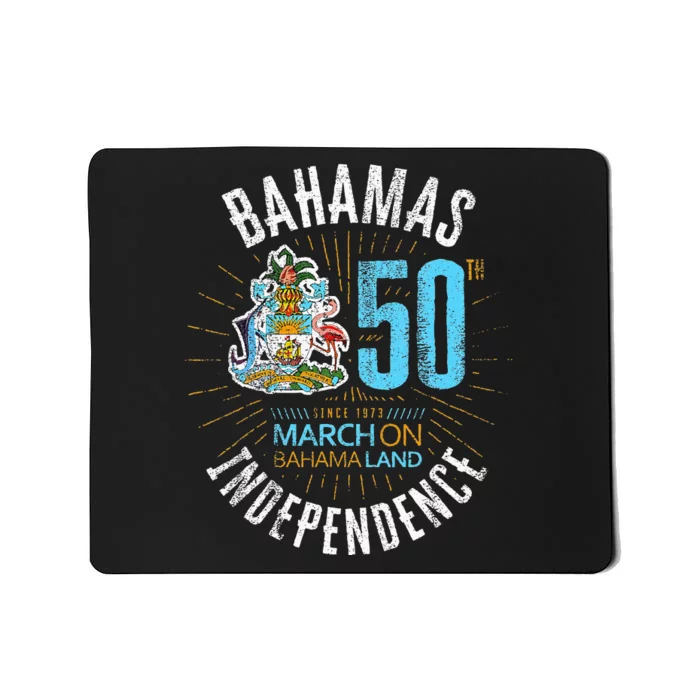 Bahamas 50th Independence Bahamian Flag Nassau Bahamas Flag Mousepad