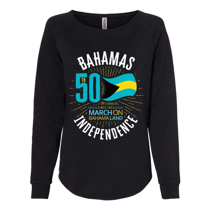 Bahamas 50th Independence Bahamian Flag Nassau Bahamas Flag Womens California Wash Sweatshirt