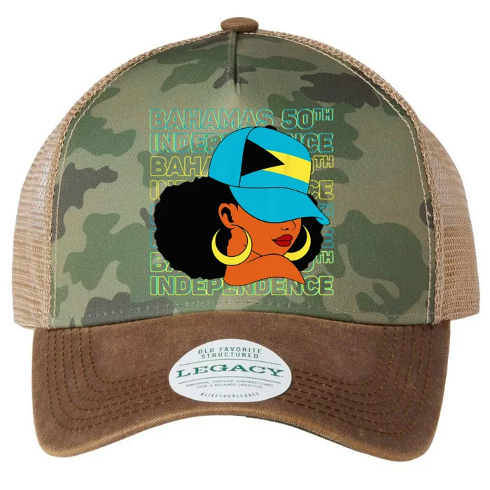 Bahamas 50th Independence Day Bahamian Flag Legacy Tie Dye Trucker Hat