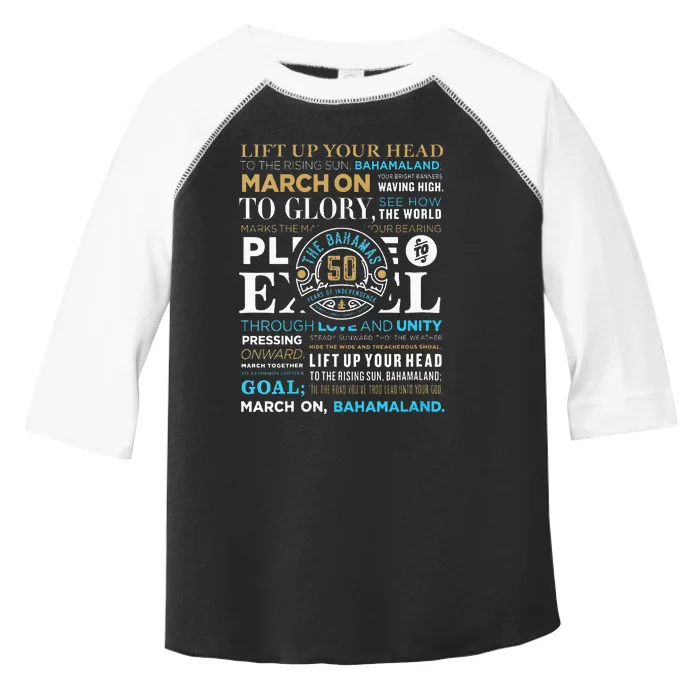 Bahamas 50th Independence Celebration Toddler Fine Jersey T-Shirt