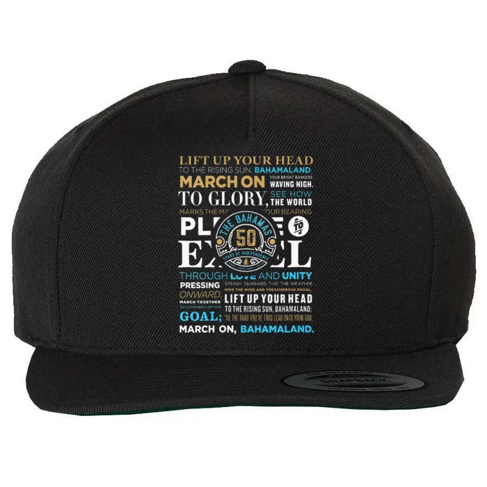 Bahamas 50th Independence Celebration Wool Snapback Cap