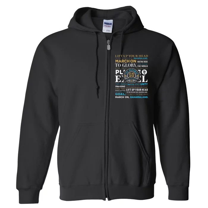 Bahamas 50th Independence Celebration Full Zip Hoodie