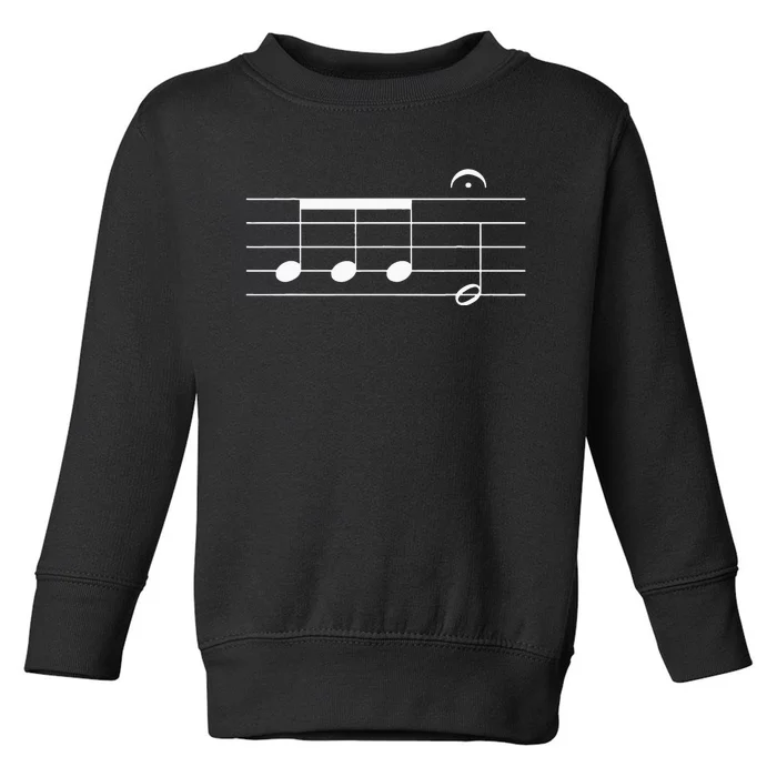 Beethoven 5th Symphony Notes Classical Music Composer Toddler Sweatshirt