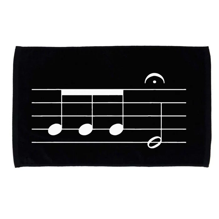 Beethoven 5th Symphony Notes Classical Music Composer Microfiber Hand Towel