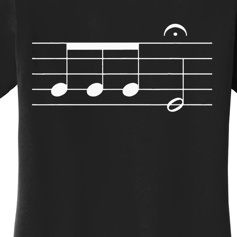 Beethoven 5th Symphony Notes Classical Music Composer Women's T-Shirt