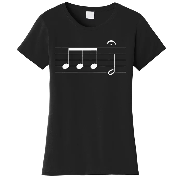 Beethoven 5th Symphony Notes Classical Music Composer Women's T-Shirt