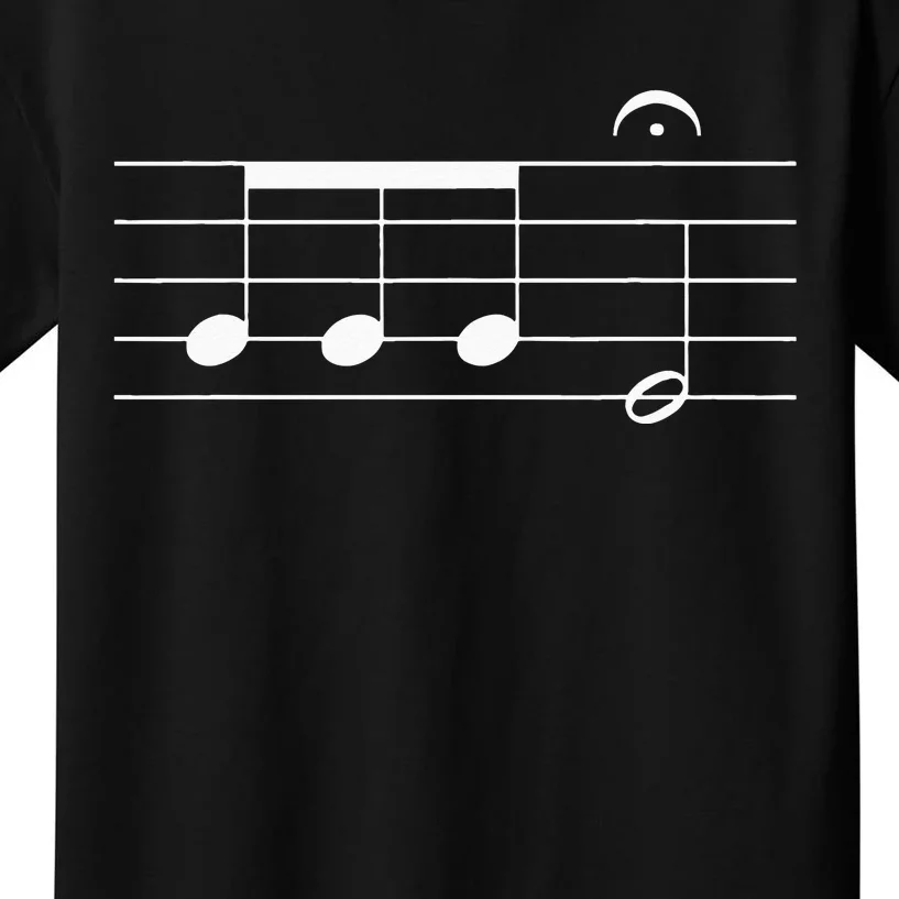 Beethoven 5th Symphony Notes Classical Music Composer Kids T-Shirt