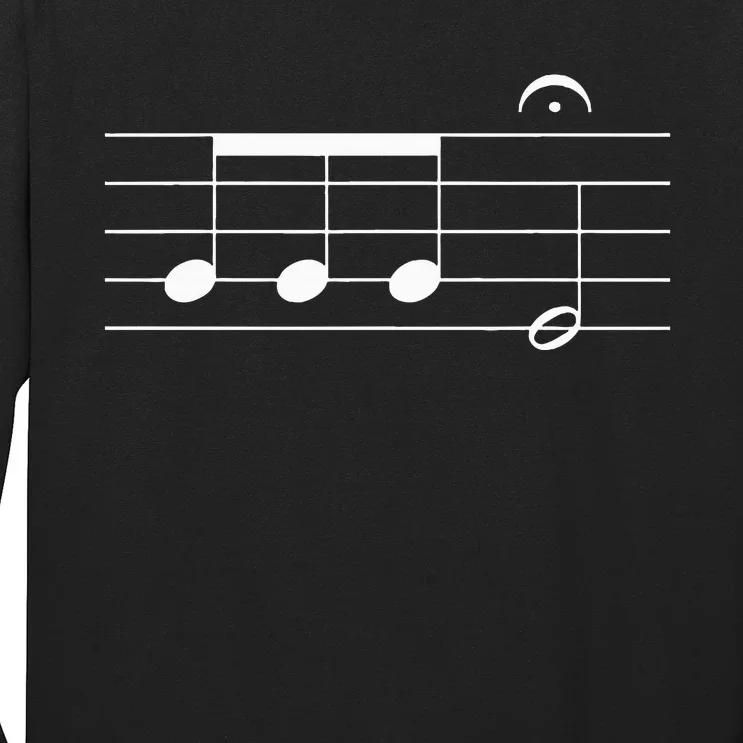 Beethoven 5th Symphony Notes Classical Music Composer Long Sleeve Shirt