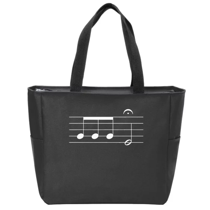 Beethoven 5th Symphony Notes Classical Music Composer Zip Tote Bag