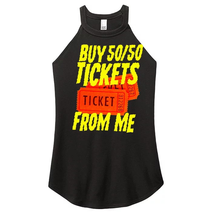 Buy 5050 Tickets From Me Funny Fund Raising Women’s Perfect Tri Rocker Tank